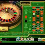 Online European roulette wheel