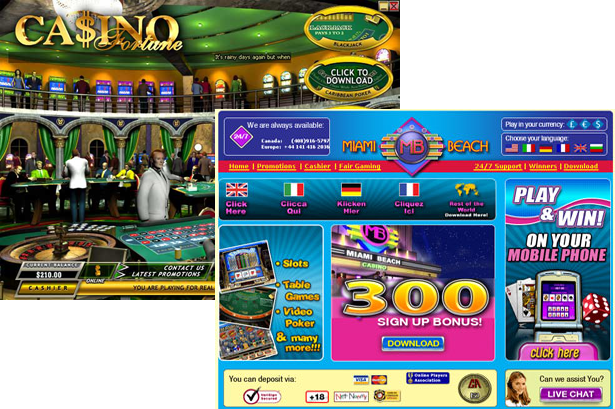 Miami Beach Casino and Casino Fortune Online Scam