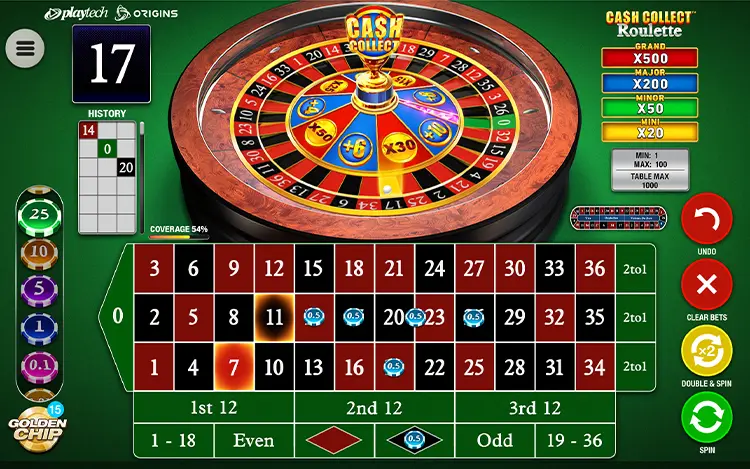 Cash Collect Roulette (Playtech)