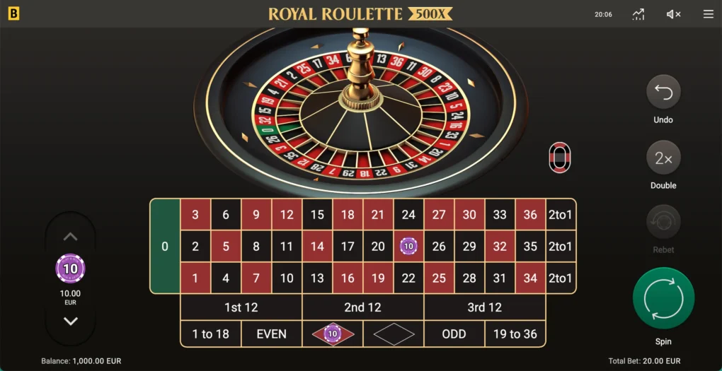 Royal Roulette 500X (BGaming)