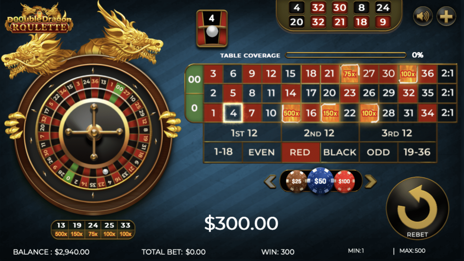 Double Dragon Roulette (Dragon Gaming)